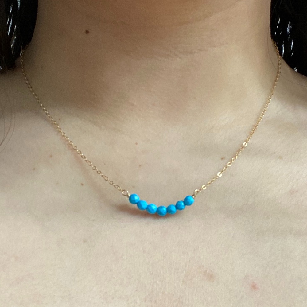 Turquoise Bar Necklace
